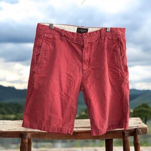 Men's Red Casual Shorts BLACK BROWN 1826 size 34